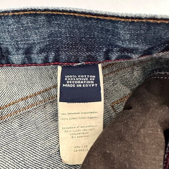 Chaps Jeans Mens 38X30 Mid Rise Straight Fit Medium Wash All Cotton Blue Denim - Picture 4 of 10